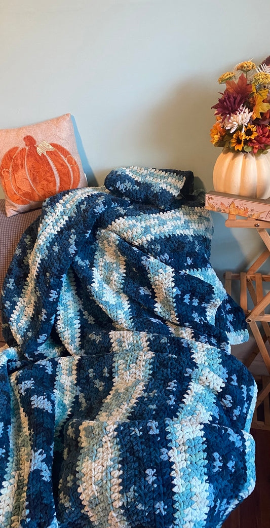 Crochet Throw Blanket 60x72